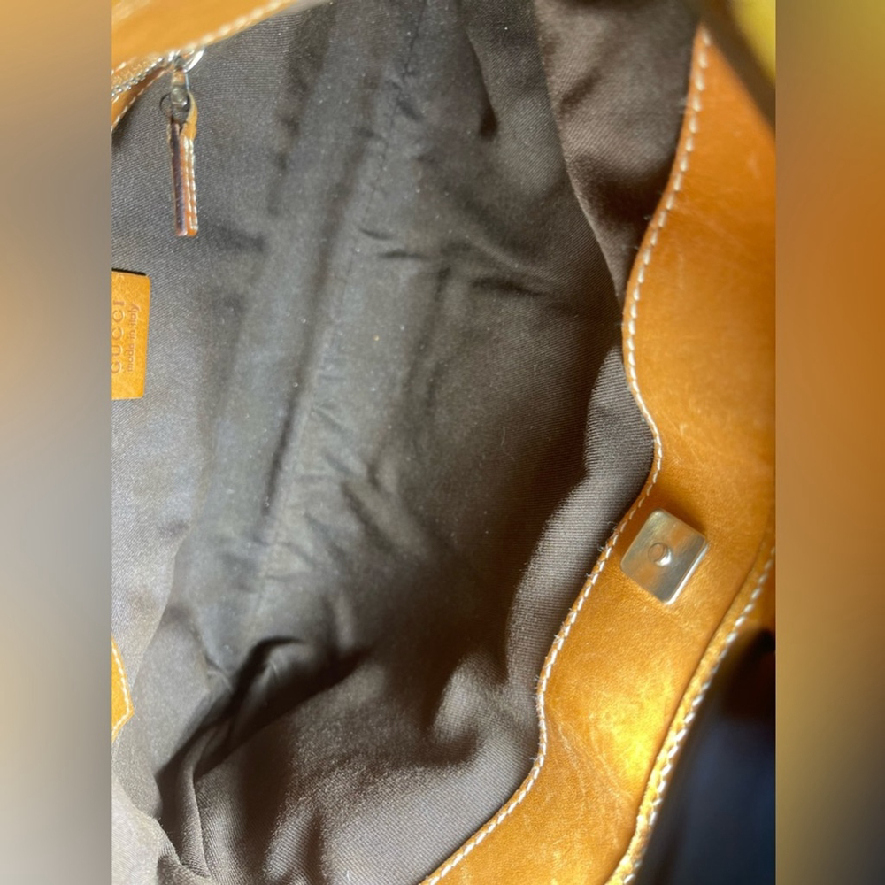 Gucci Tricolor Canvas GG Reins Hobo Luxury ,Old Money ,Minimalist Shoulder Bag - Picture 11 of 13